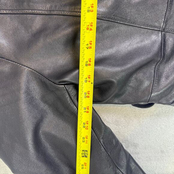 VTG Wilsons Leather Thinsulate Ultra black leather full zip jacket womens XL - Picture 7 of 8